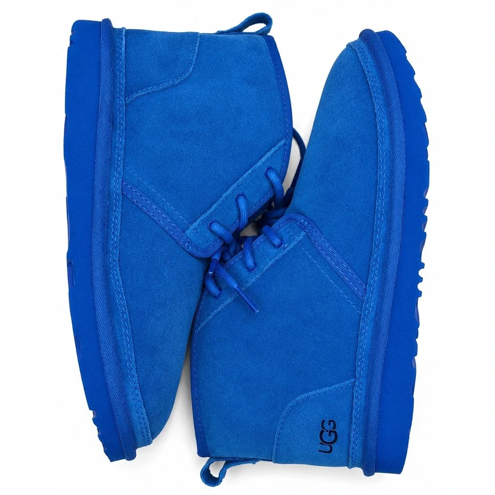 UGG Neumel II Big Kids 6 Women's 7.5 Dive Blue Suede Chukka Ankle Boots 1017320K